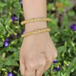 Antique Bangle with White Pearls