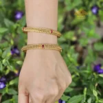 Antique Bangle with Ruby Stones