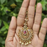 Antique Multicolour AD Stone Maang Tikka