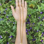 Gold Plated Gold Beads Mala with Guruvayurappan Pendant