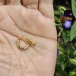 Antique Multicolour AD Stone Nose Ring