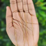 Elegant Gold Beads Chain Anklet