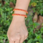 Gold Plated Coral Bangle