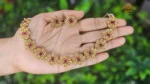 Elegant Antique Floral Choker Necklace - Pink - Image 2