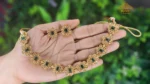 Elegant Antique Floral Choker Necklace - Green - Image 2