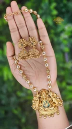 Antique Ganesha Pendant Pearl Haaram