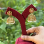 Antique Jhumka with Pearl Hangings