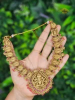 Traditional Antique Lakshmi Necklace - Image 2