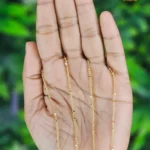 Gold Plated Gold Beads Chain Anklet